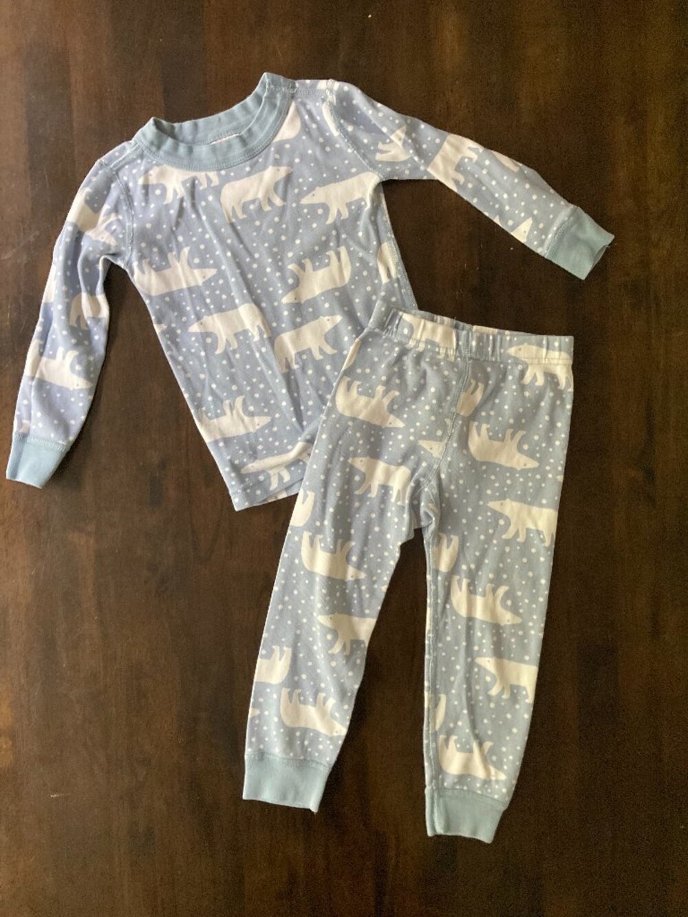 Hanna Andersson Polar Bear Pajamas, 3T (90cm)